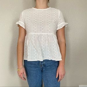 White lace blouse